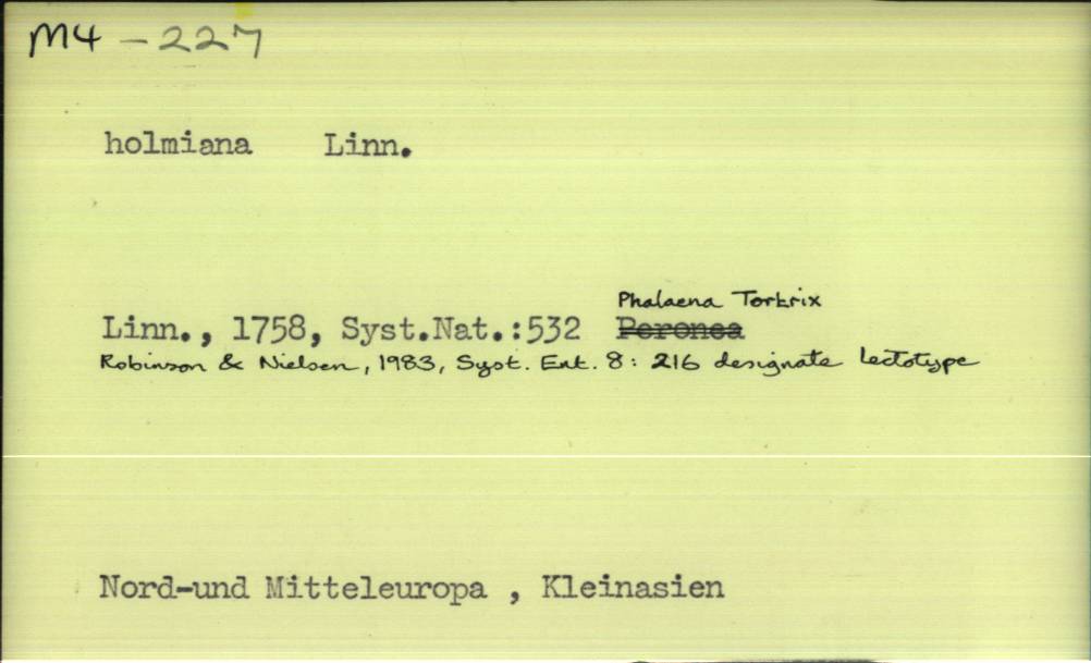 front of card